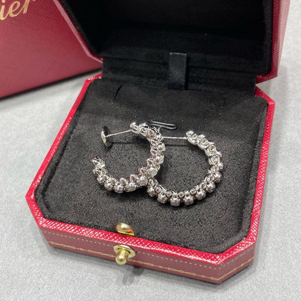 [⭐JeweliWhal]CLASH FULL DIAMOND MEDIUM EARRINGS