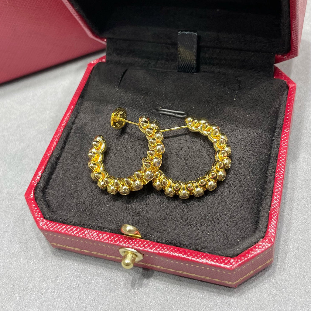 [⭐JeweliWhal]CLASH FULL DIAMOND MEDIUM EARRINGS