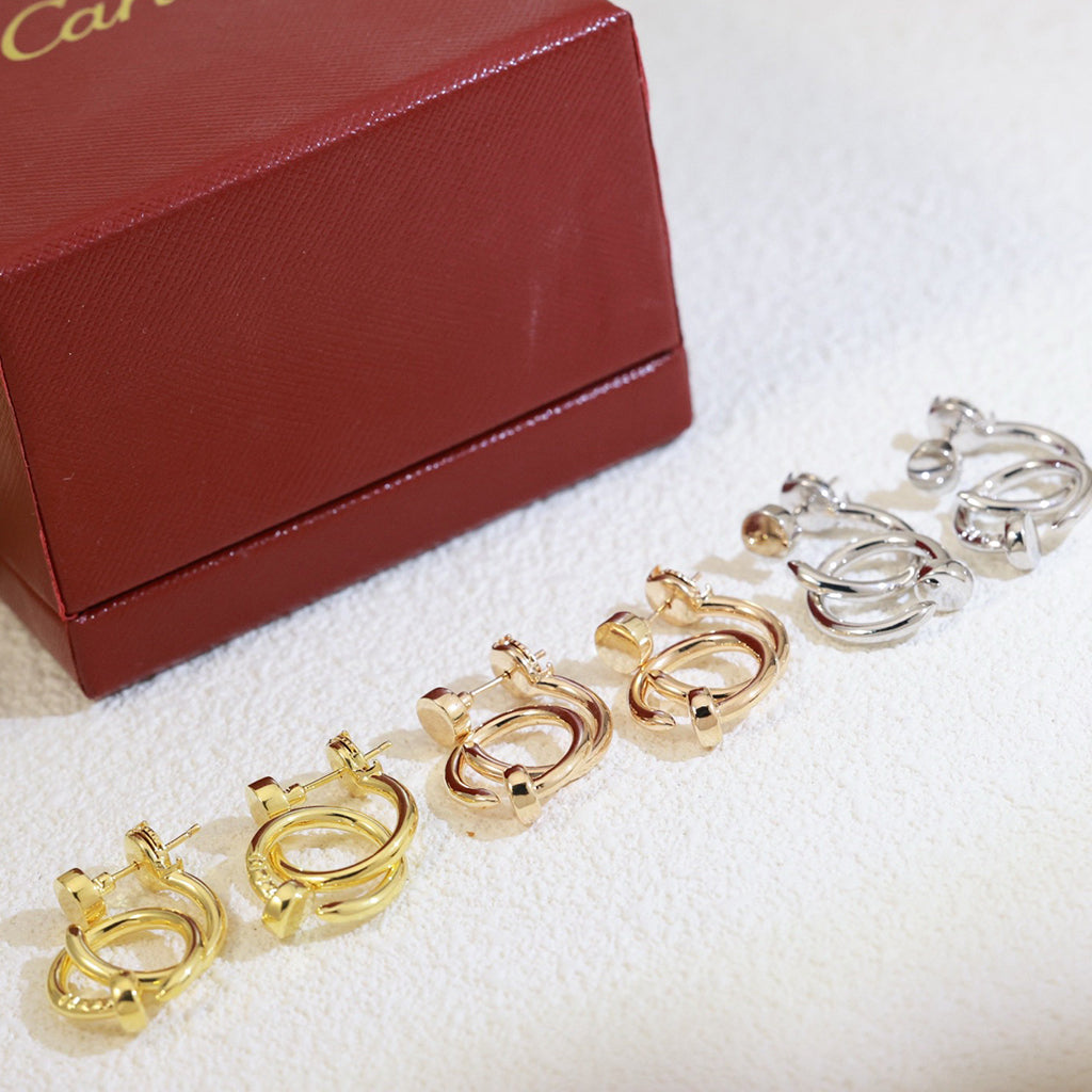 [⭐JeweliWhal]JUSTE NO DIAMOND DOUBLE EARRINGS