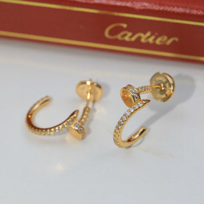 [⭐JeweliWhal]JUSTE FULL DIAMOND DOUBLE EARRINGS