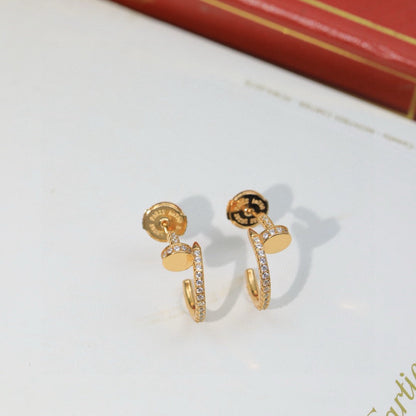 [⭐JeweliWhal]JUSTE FULL DIAMOND DOUBLE EARRINGS