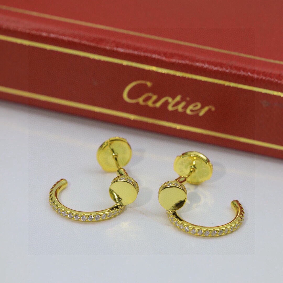 [⭐JeweliWhal]JUSTE FULL DIAMOND DOUBLE EARRINGS
