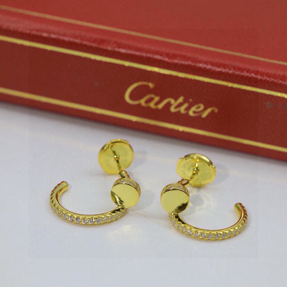 [⭐JeweliWhal]JUSTE FULL DIAMOND DOUBLE EARRINGS
