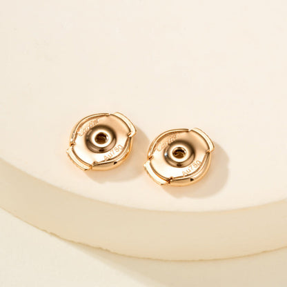 [⭐JeweliWhal]JUSTE HALF DIAMOND DOUBLE EARRINGS
