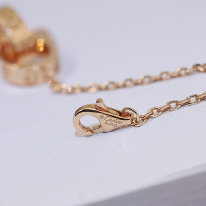 [⭐JeweliWhal]LOVE DOUBLE RING NECKLACE