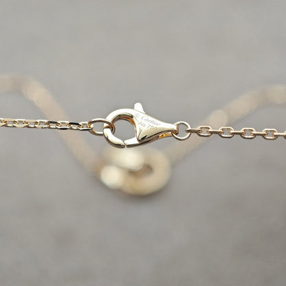 [⭐JeweliWhal]LOVE DOUBLE RING HALF DIAMOND NECKLACE