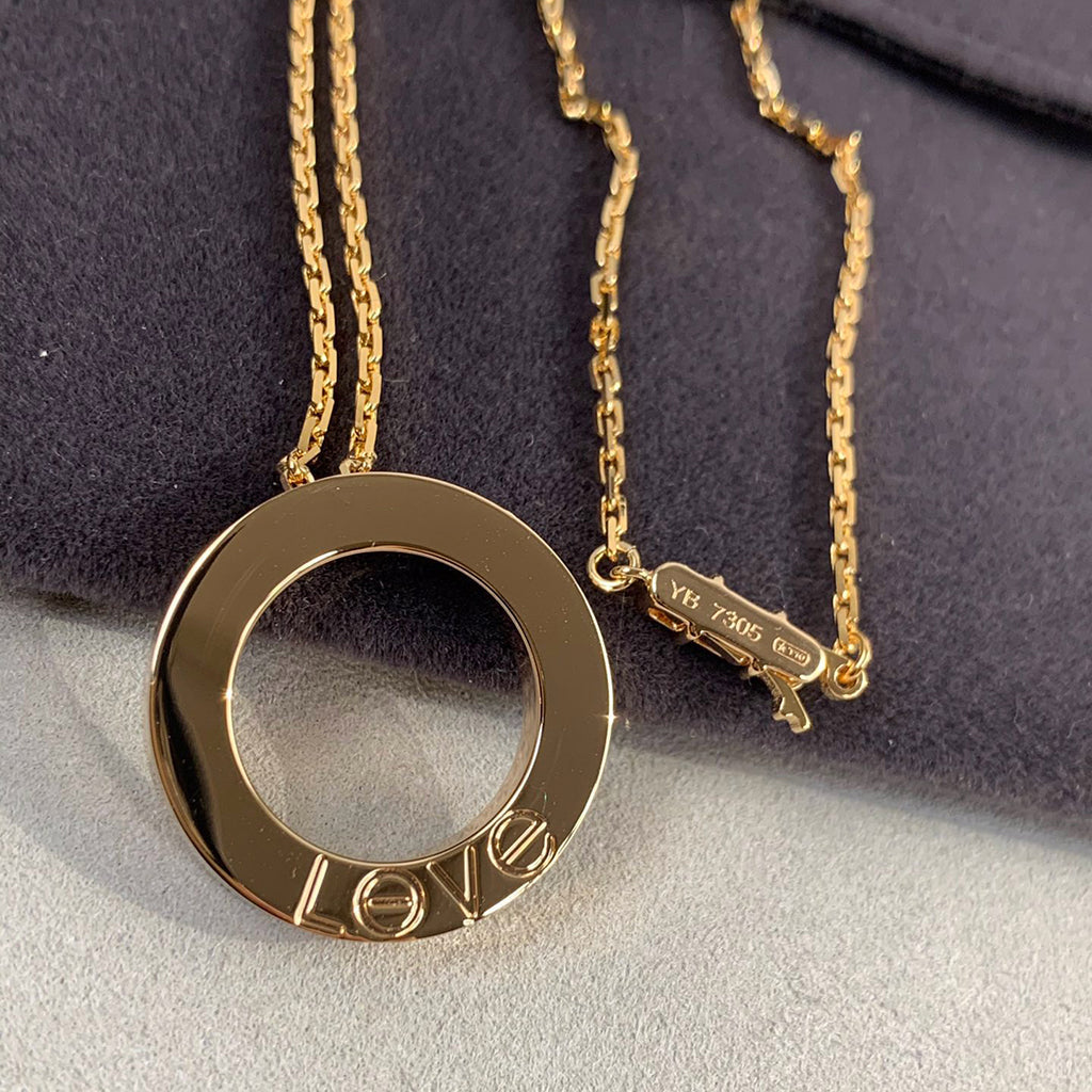 [⭐JeweliWhal]LOVE NECKLACE 16MM 3 DIAMONDS
