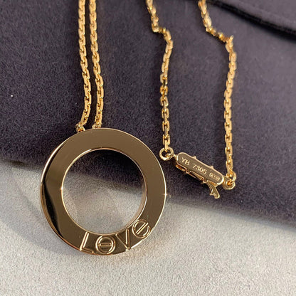 [⭐JeweliWhal]LOVE NECKLACE 16MM 3 DIAMONDS