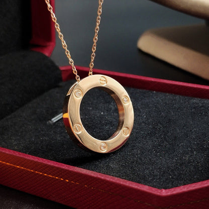 [⭐JeweliWhal]LOVE NECKLACE 16MM 3 DIAMONDS