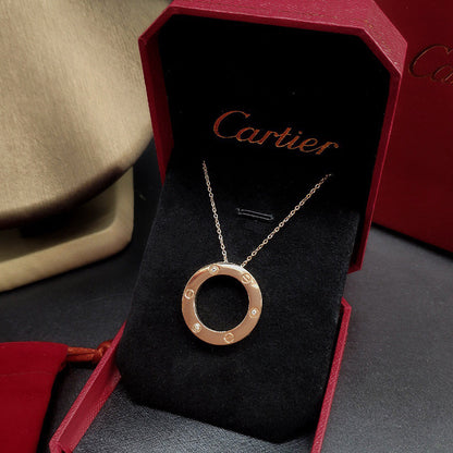 [⭐JeweliWhal]LOVE NECKLACE 16MM 3 DIAMONDS