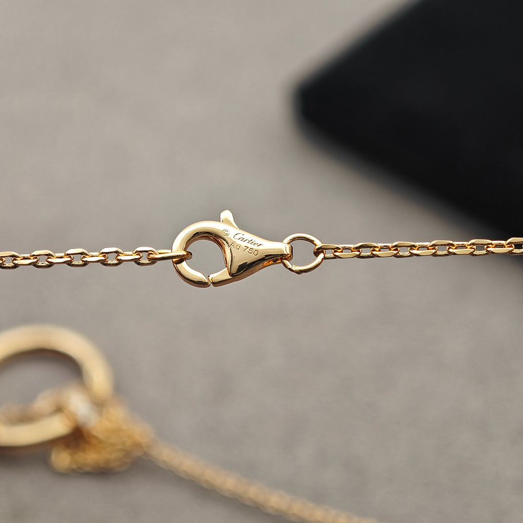[⭐JeweliWhal]JUSTE NECKLACE HALF DIAMOND