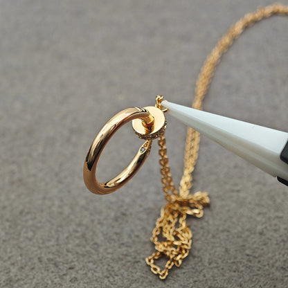 [⭐JeweliWhal]JUSTE NECKLACE HALF DIAMOND