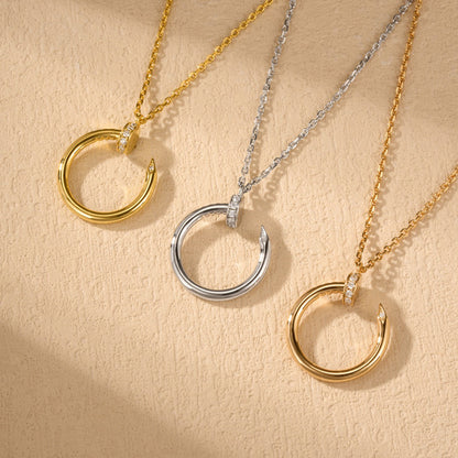 [⭐JeweliWhal]JUSTE NECKLACE HALF DIAMOND