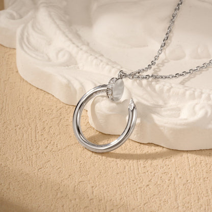 [⭐JeweliWhal]JUSTE NECKLACE HALF DIAMOND