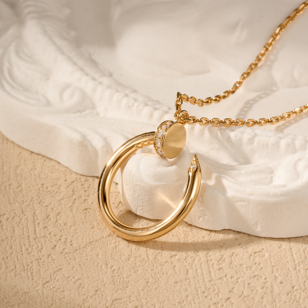 [⭐JeweliWhal]JUSTE NECKLACE HALF DIAMOND