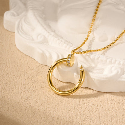 [⭐JeweliWhal]JUSTE NECKLACE HALF DIAMOND