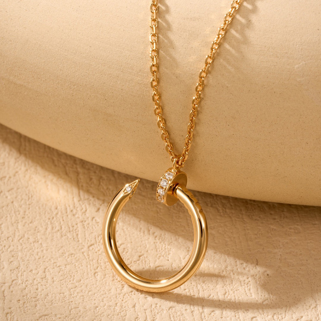 [⭐JeweliWhal]JUSTE NECKLACE HALF DIAMOND