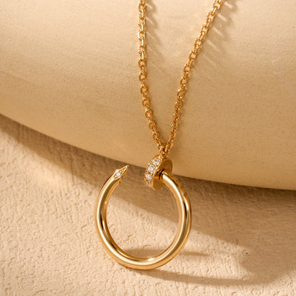 [⭐JeweliWhal]JUSTE NECKLACE HALF DIAMOND