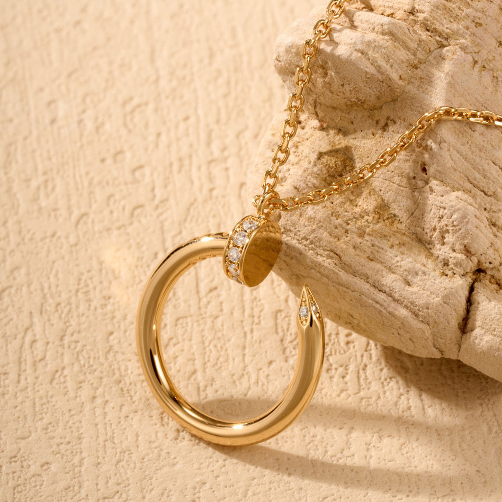 [⭐JeweliWhal]JUSTE NECKLACE HALF DIAMOND
