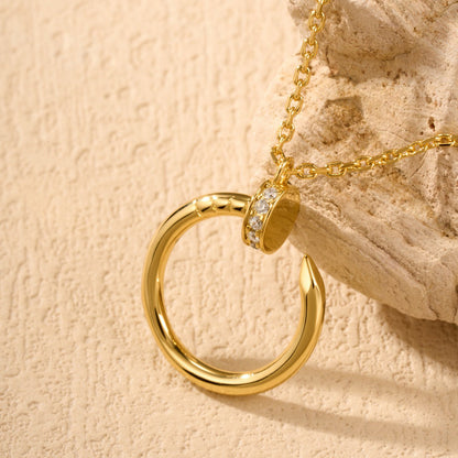 [⭐JeweliWhal]JUSTE NECKLACE HALF DIAMOND