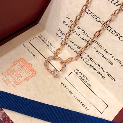 [⭐JeweliWhal]JUSTE NECKLACE FULL DIAMONDS