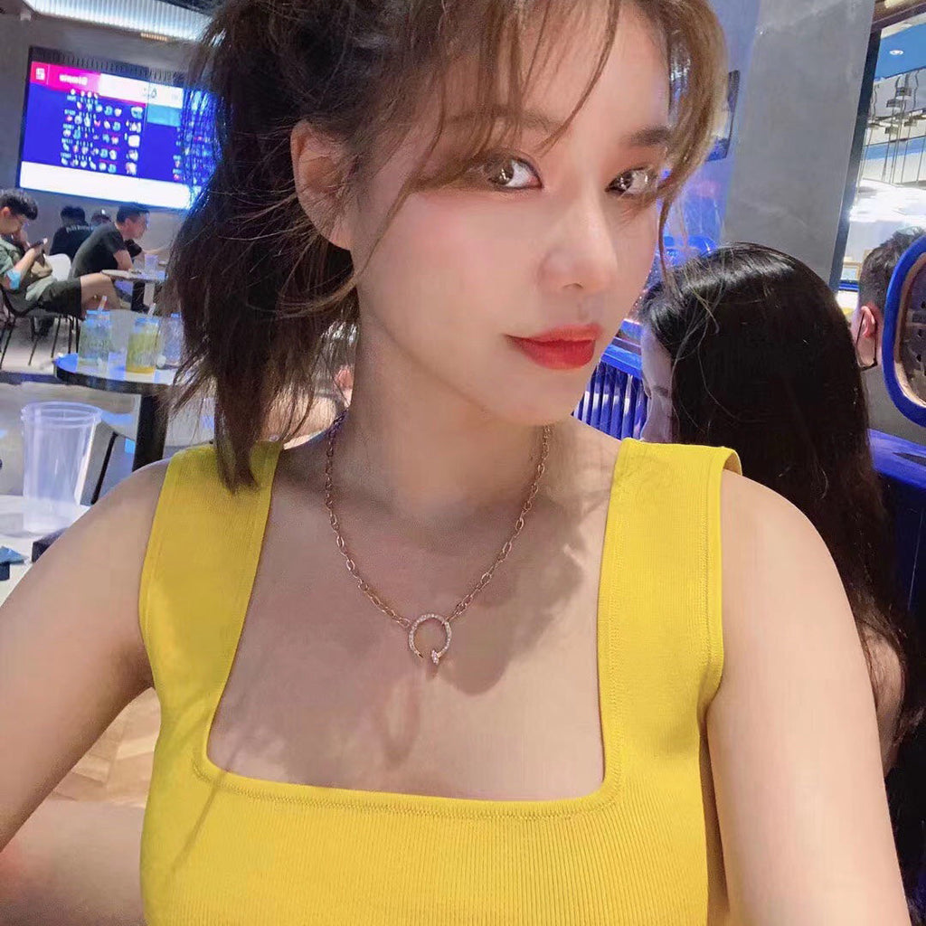 [⭐JeweliWhal]JUSTE NECKLACE FULL DIAMONDS