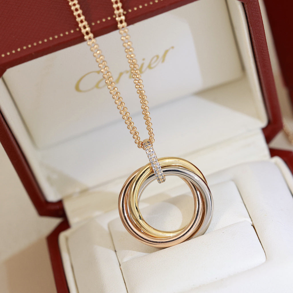 [⭐JeweliWhal]TRINITY MEDIUM  DIAMONDS NECKLACE