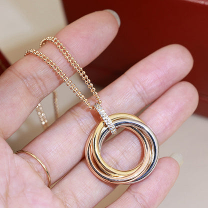 [⭐JeweliWhal]TRINITY MEDIUM  DIAMONDS NECKLACE