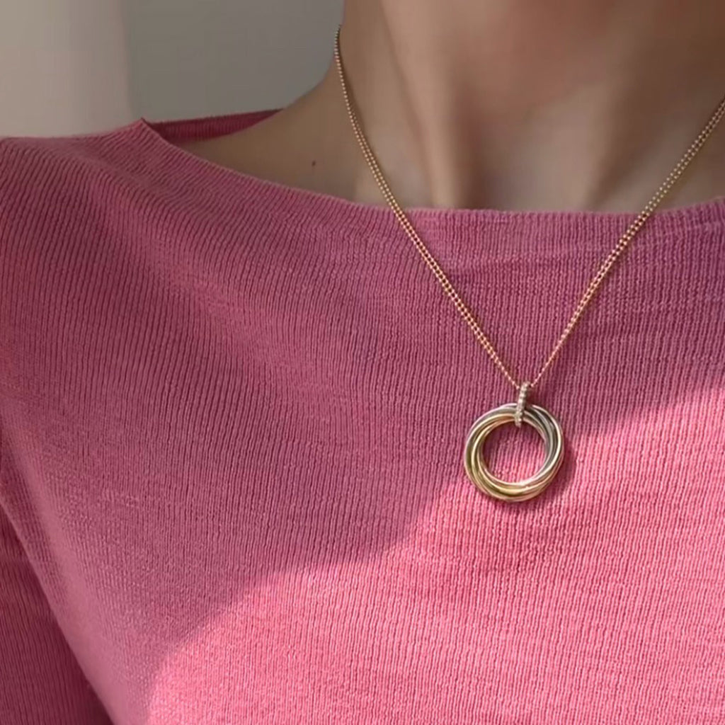 [⭐JeweliWhal]TRINITY MEDIUM  DIAMONDS NECKLACE