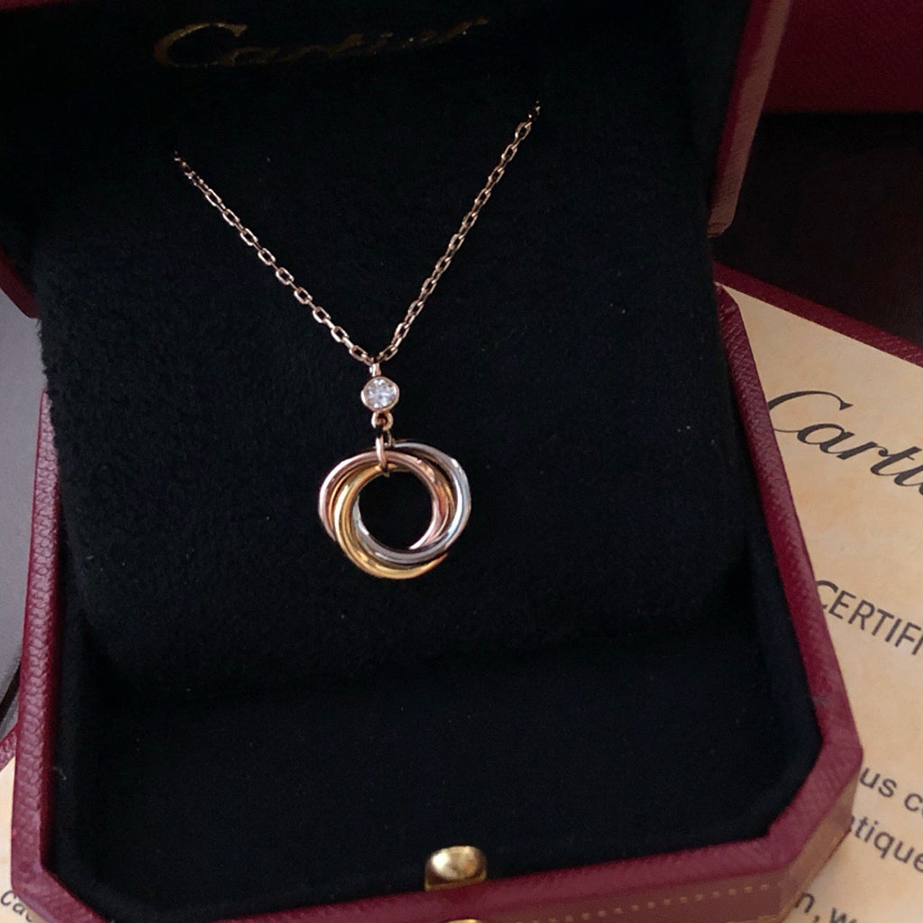[⭐JeweliWhal]TRINITY  NECKLACE 1 DIAMOND