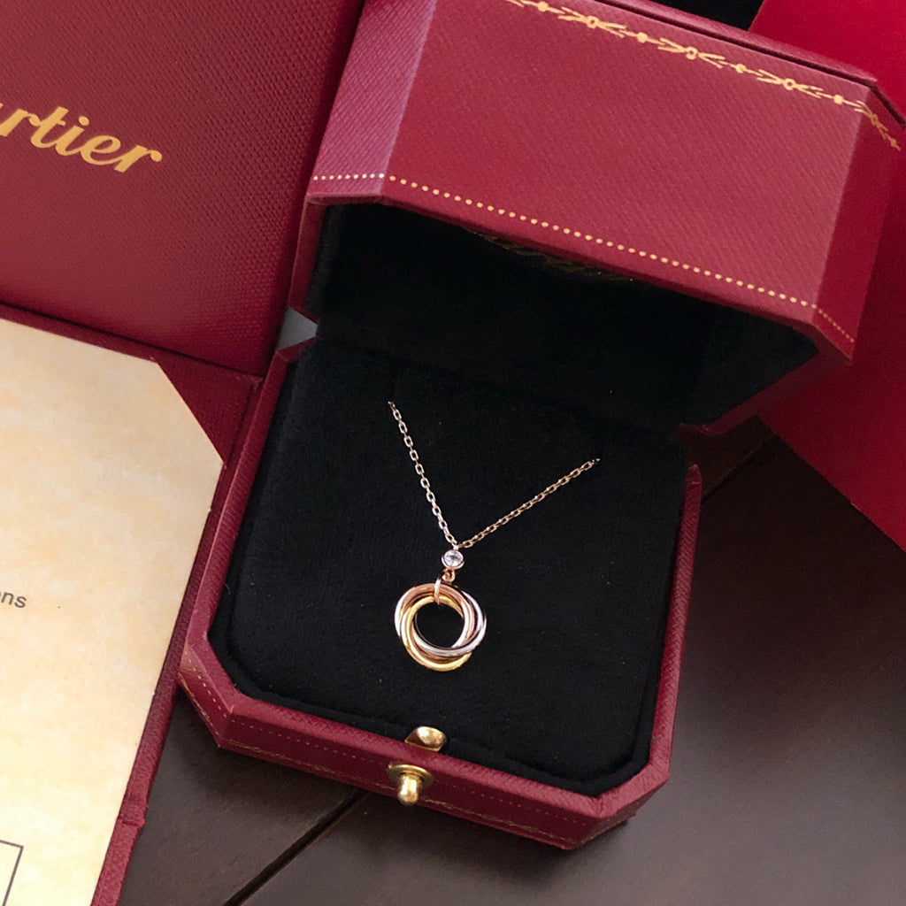 [⭐JeweliWhal]TRINITY  NECKLACE 1 DIAMOND
