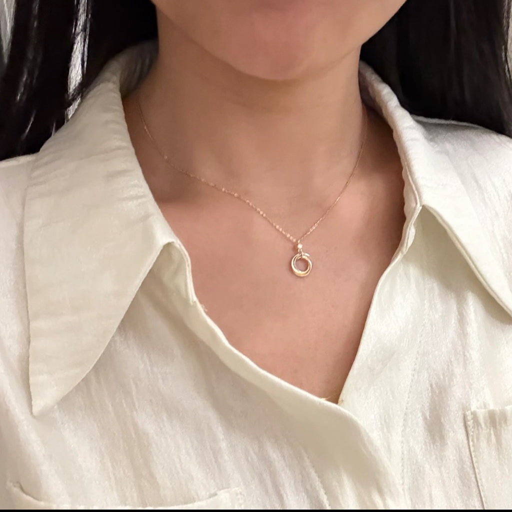 [⭐JeweliWhal]TRINITY  NECKLACE 1 DIAMOND