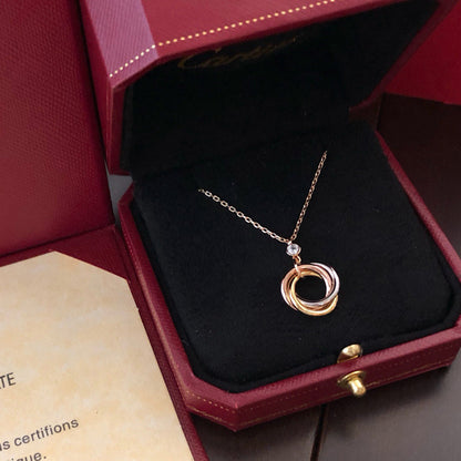 [⭐JeweliWhal]TRINITY  NECKLACE 1 DIAMOND
