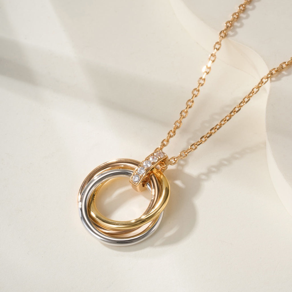 [⭐JeweliWhal]TRINITY MEDIUM  DIAMONDS NECKLACE