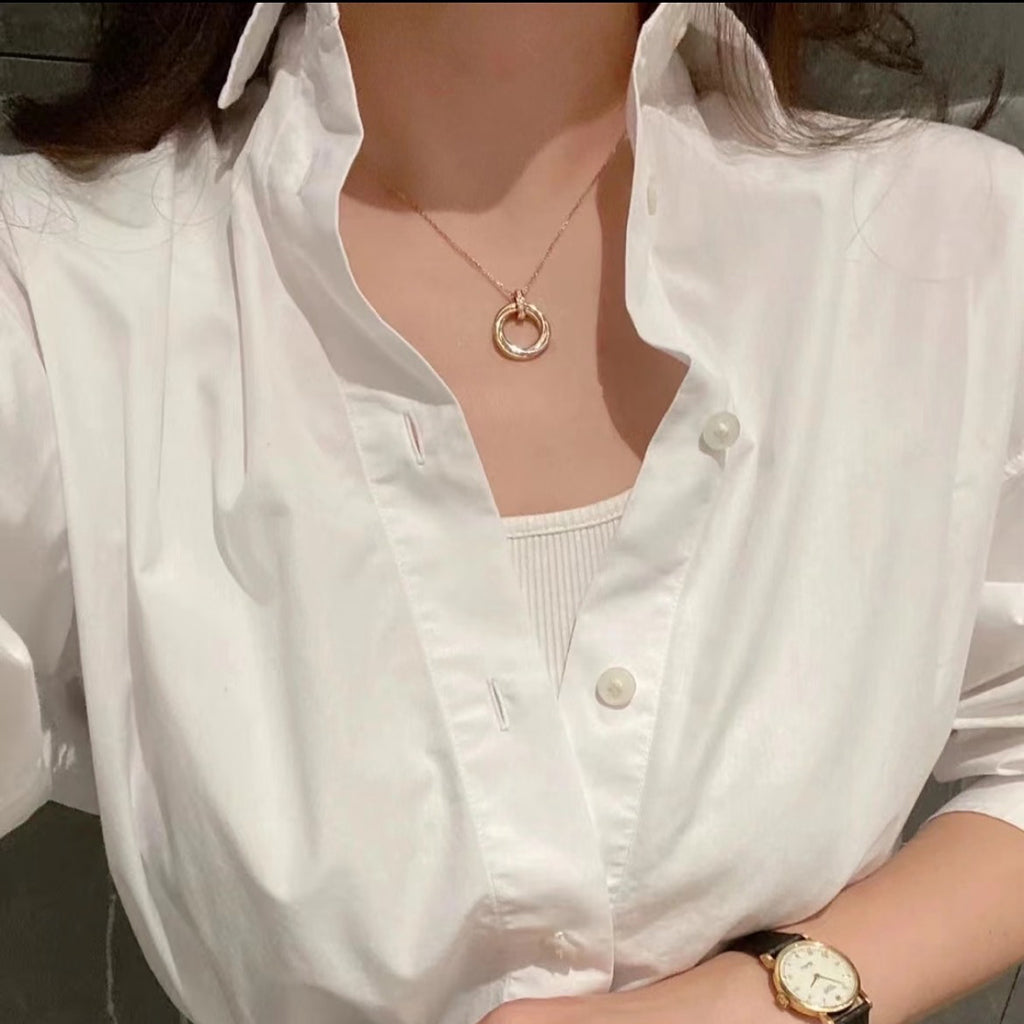[⭐JeweliWhal]TRINITY MEDIUM  DIAMONDS NECKLACE
