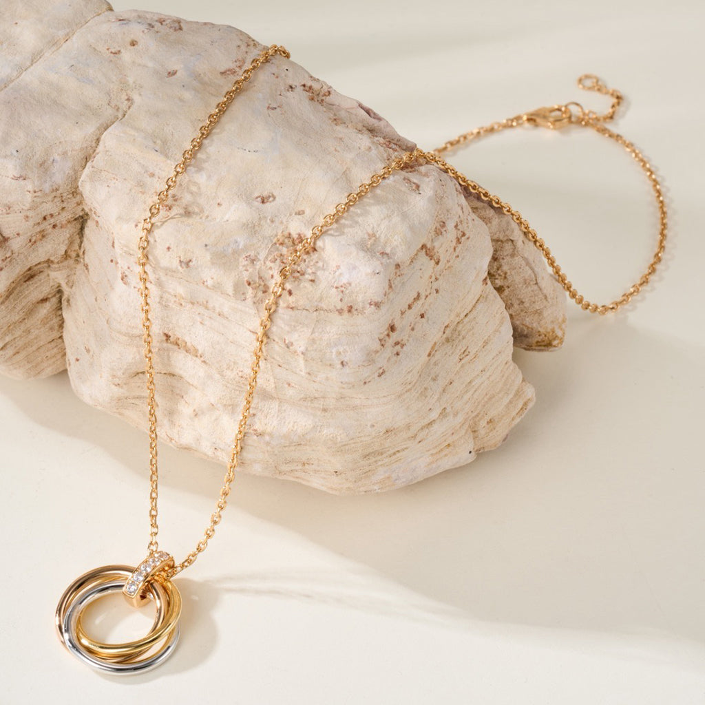 [⭐JeweliWhal]TRINITY MEDIUM  DIAMONDS NECKLACE
