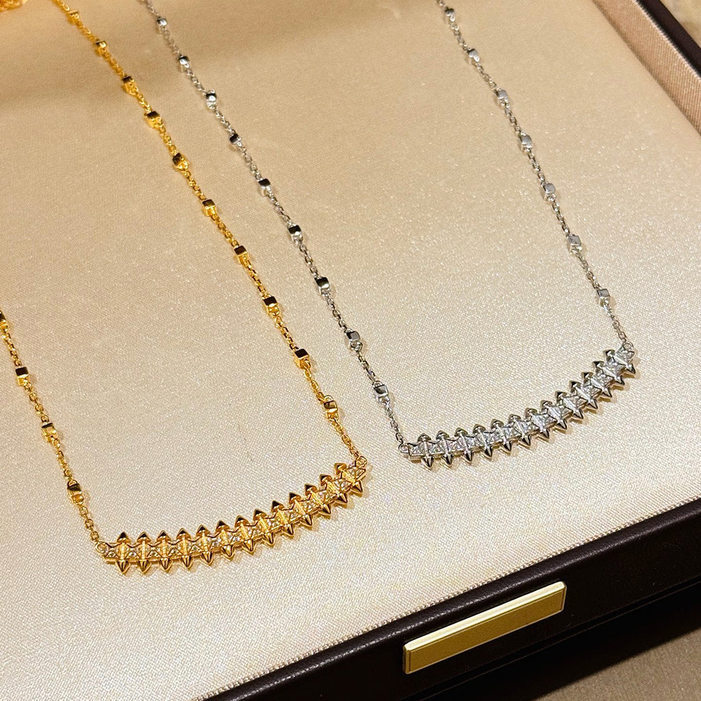 [⭐JeweliWhal]CLASH  SMALL FULL DIAMOND NECKLACE