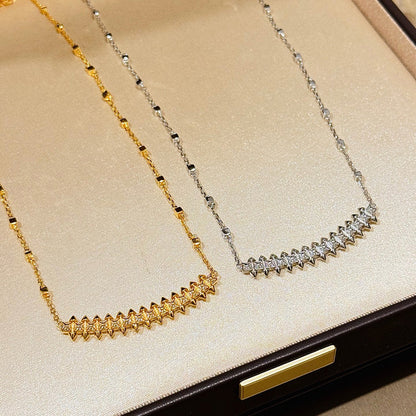 [⭐JeweliWhal]CLASH  SMALL FULL DIAMOND NECKLACE