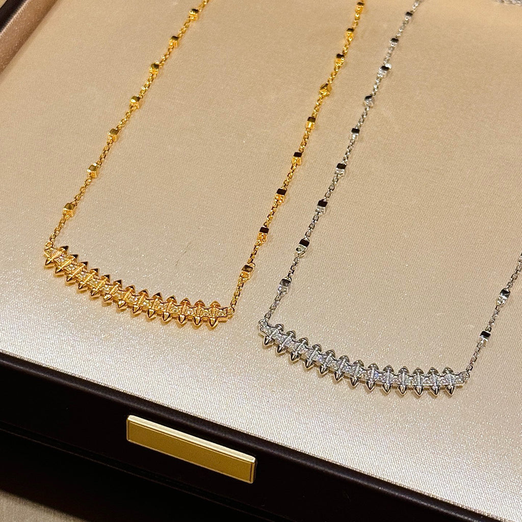 [⭐JeweliWhal]CLASH  SMALL FULL DIAMOND NECKLACE