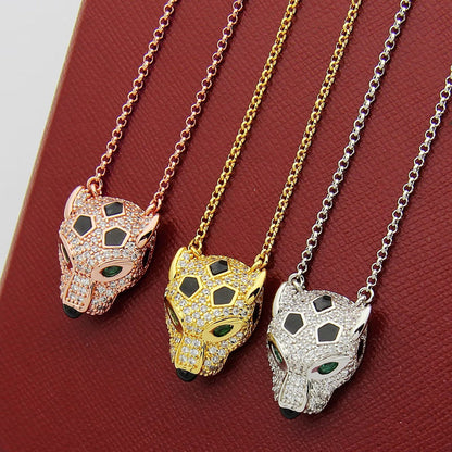 [⭐JeweliWhal]PANTHERE FULL DIAMOND NECKLACE