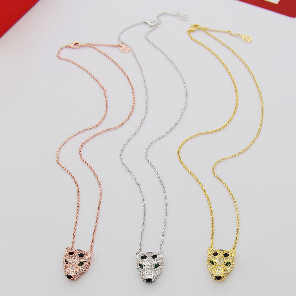 [⭐JeweliWhal]PANTHERE FULL DIAMOND NECKLACE