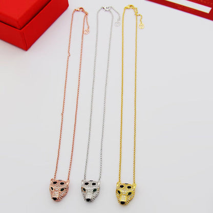 [⭐JeweliWhal]PANTHERE FULL DIAMOND NECKLACE