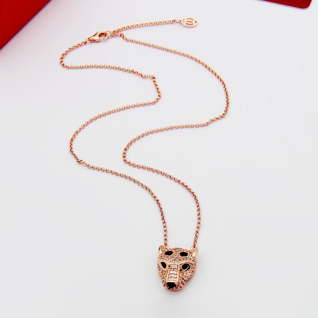 [⭐JeweliWhal]PANTHERE FULL DIAMOND NECKLACE