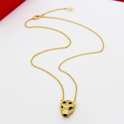 [⭐JeweliWhal]PANTHERE FULL DIAMOND NECKLACE