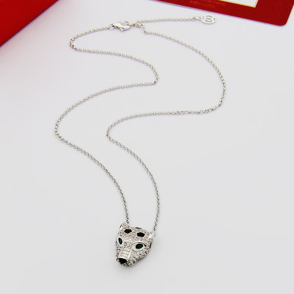 [⭐JeweliWhal]PANTHERE FULL DIAMOND NECKLACE