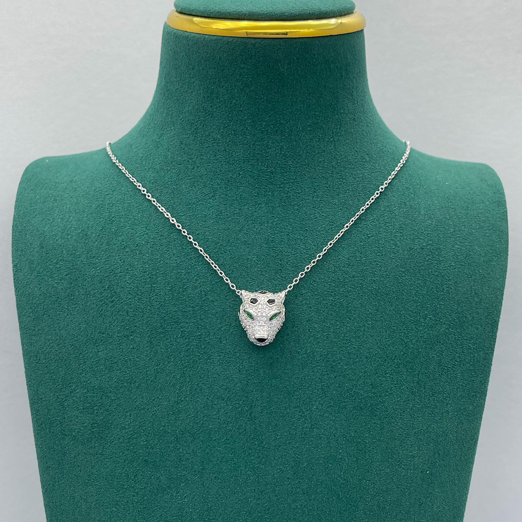 [⭐JeweliWhal]PANTHERE FULL DIAMOND NECKLACE