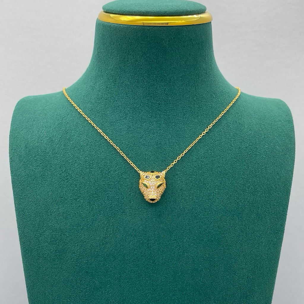 [⭐JeweliWhal]PANTHERE FULL DIAMOND NECKLACE