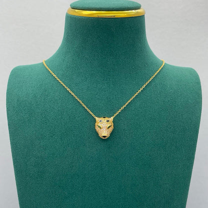 [⭐JeweliWhal]PANTHERE FULL DIAMOND NECKLACE