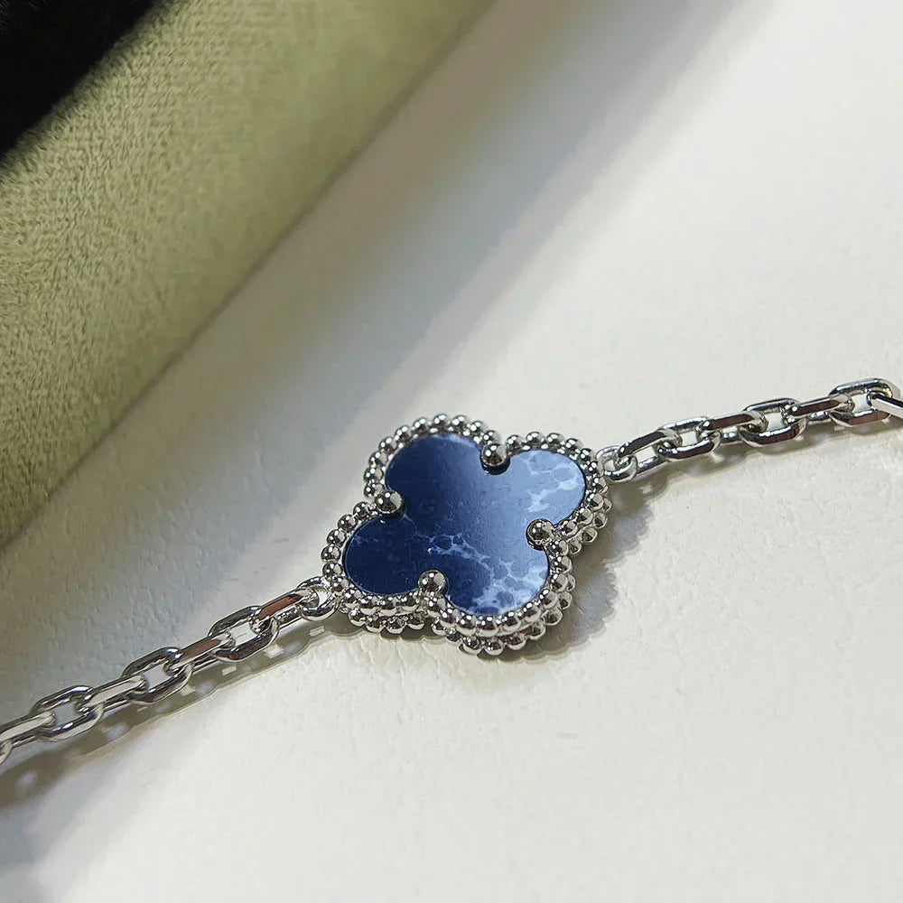 [⭐JeweliWhal]CLOVER 5 MOTIF PIETERSITE BRACELET COLLECTION