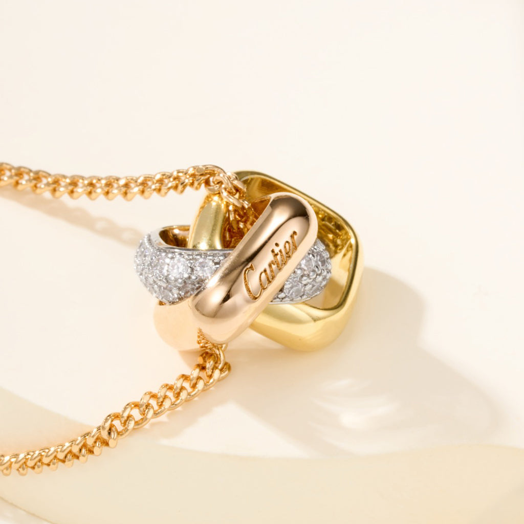 [⭐JeweliWhal]TRINITY CUSHION NECKLACE COLLECTION
